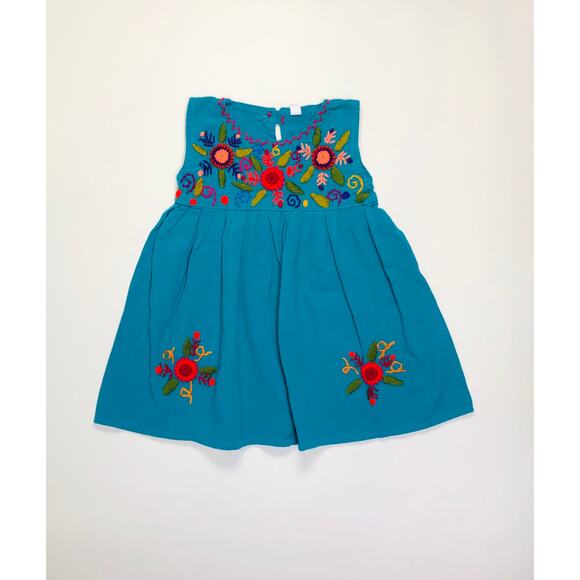 ETHNIC HANDMADE GIRLS DRESS SIZE 2 - Picture 1 of 2